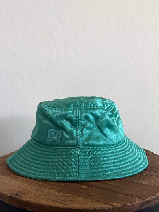 Acne Studios mint Green mixed Quilting Satin Bucket Hat Sz OS main image 7
